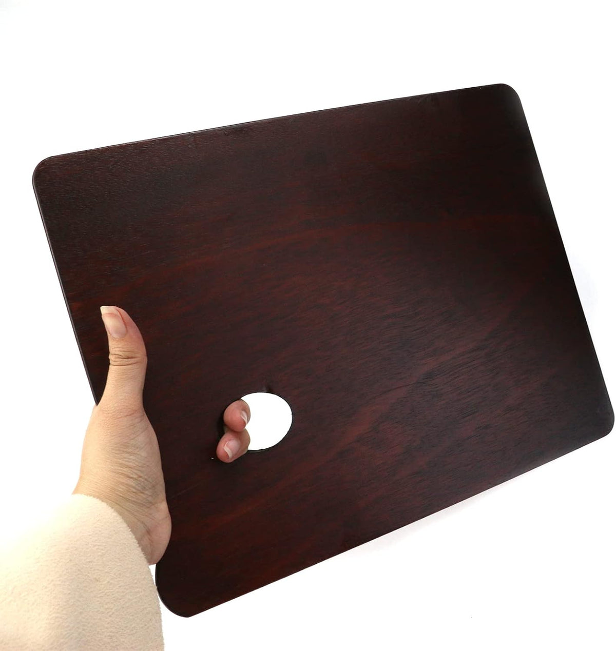 Square Wooden Oil Painting Palette with Gouache Color Seal | Natural wood, square shape, smooth surface, gouache color seal, for oil painting, artists, students, beginners
