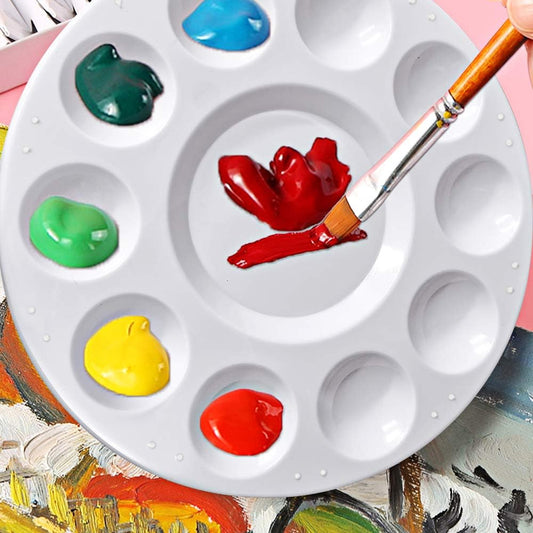 4pcs Paint Tray Palettes,Paint Pallet,Plastic Palette for Kids to Paint | Paint Holder,Paint Tray Pallets for Have a Birthday Painting Party