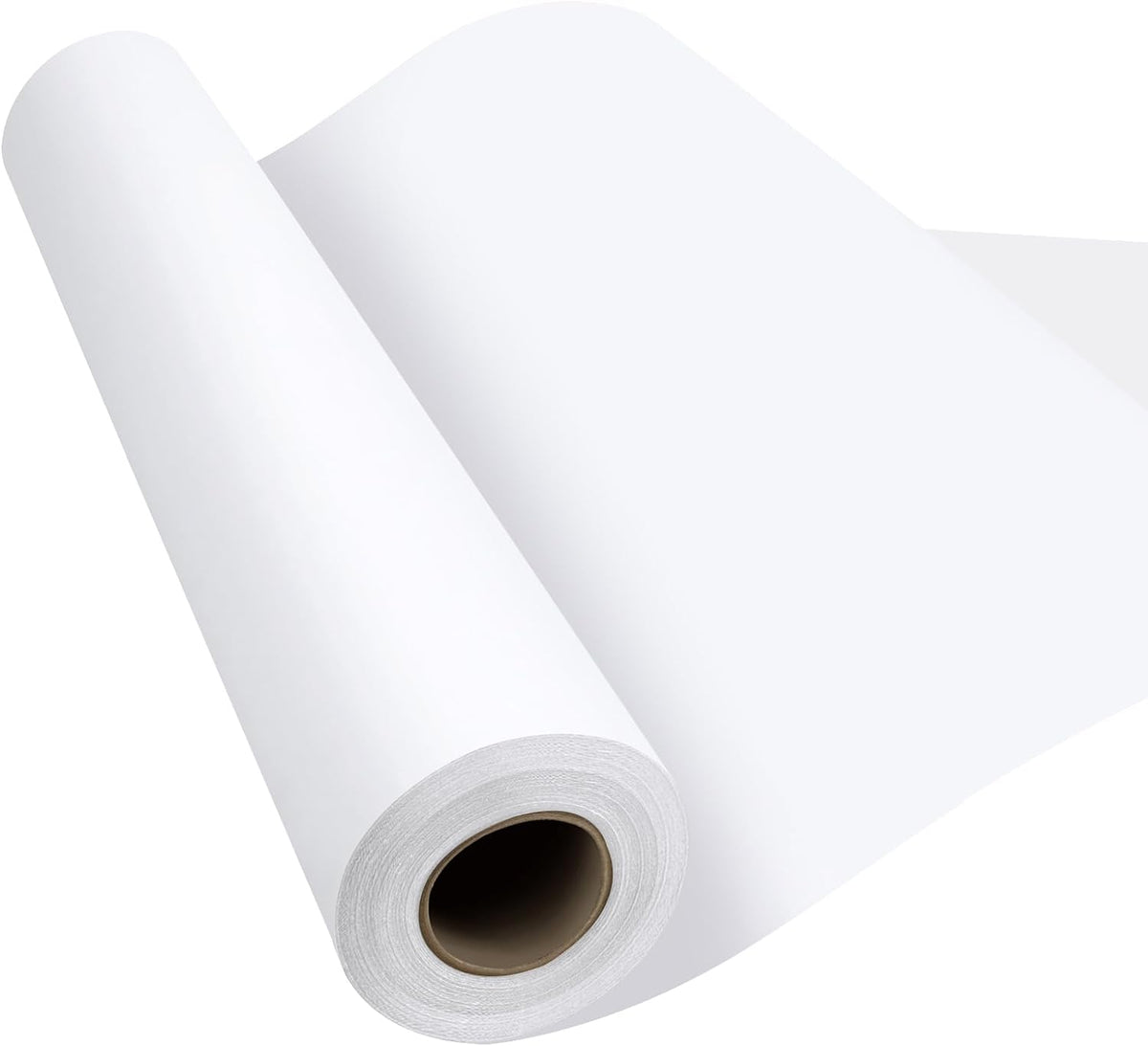Craft Paper Roll 15''×354'', Industrial-Grade Kraft Paper Roll, White Easel Paper Roll for Kids for Moving, Gift Wrapping, Wall Art, Tab