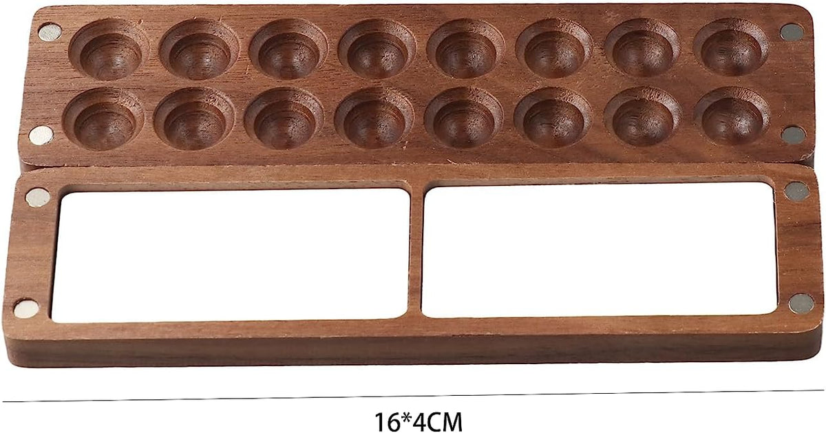 Wooden Mini Travel Paint Palette, Watercolor Painting Box, Painting Paint Saver Mixing Tray, Wooden Colour Mixing Palette Box, Artist Travel Sketch Painting Box
