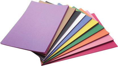 Construction Paper, 9 x 12 Inches, Assorted Colors, 500 Sheets