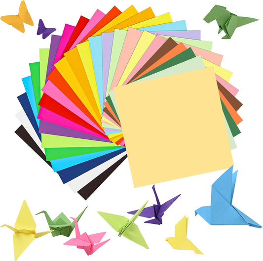 300 Sheets Origami Paper 25 Color Double Sided Origami Paper 6x6 | 6" Square Oragami Paper Easy to Fold, tear-resistant, Holds Crisp Creases, Crafts for Handmade Projects Great