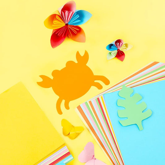 Origami Paper, Pack of 200 Sheets - 20 Vivid Colors - Double Sided - 6 Inch Square, Easy Fold Paper for Kids Adult Beginners Training Arts & Crafts Projects.