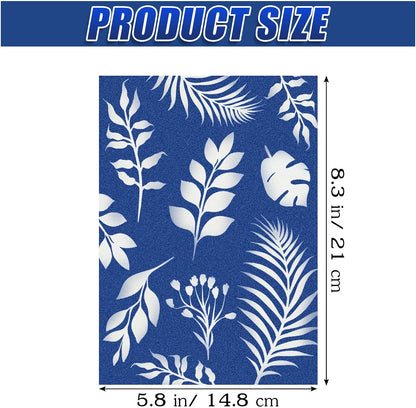 Sun Print Paper Kit Cyanotype Paper, 24 Sheets Cyanotype Papers with 1 Sheet Acrylic Panel, High Sensitive Nature Sun/Solar Activated Sun Printing Art Paper for Arts Crafts DIY Project