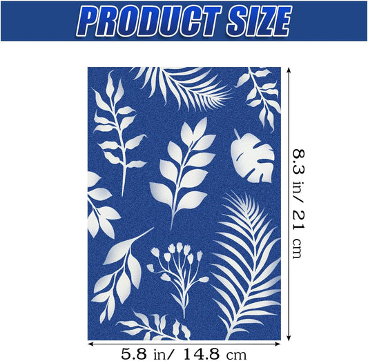 Sun Print Paper Kit Cyanotype Paper, 24 Sheets Cyanotype Papers with 1 Sheet Acrylic Panel, High Sensitive Nature Sun/Solar Activated Sun Printing Art Paper for Arts Crafts DIY Project