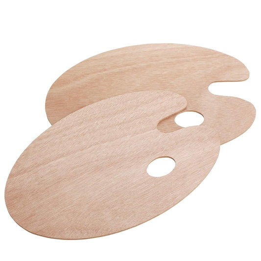 Wooden Paint Palette, 2 Pack, Artist Palette, Painting Palette | Oil Paint Palette