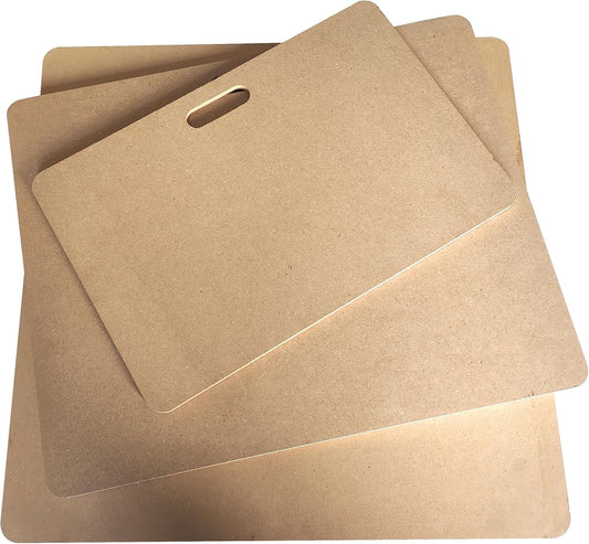 Clay Wedging Board with Built in Handle Portable Wooden Mat Clay Board for Clay Crafts Arts Making (18 x 22 Inch, 1 PCS)